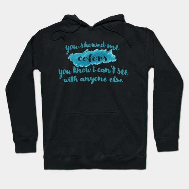 Illicit Affairs Blue Lyrics Hoodie by CMORRISON12345